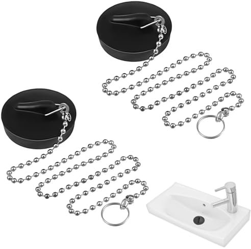 IKOPFLN Tappo per Lavello in Gomma, 2 Pezzi Tappo Scarico Lavandino, Tappo Universale Scarico Lavandino, Scarico Della Cucina Tappi, per Cucina, Bagno