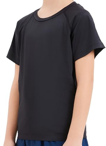 TBoonor T-Shirt UV Enfant - Tshirt Rashguard à Manches Courtes pour Garçons | Maillot de Bain Enfant Séchage Rapide - T-Shirt de Protection UV Garçon UPF 50+