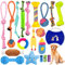 Jouet pour Chiens 20 Jouets Balles pour Chien,houets pour Chiens Jouet de Corde à Mâcher, Durables Indestructible à Mâcher Corde de Dentition pour Petit Moyen Chien Nettoyage de Dents