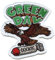 Green Day Dookie Woven Eagle Iron On Patch (One Size) (White/Green/Brown)