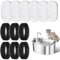 12Pcs Cat Water Fountain Filters,6Pcs Activated Carbon Filter and 6Pcs Foam Filter,Pet Water Fountain Filter,Cat Fountain Filters Set,Cat Fountain Filters Replacement for 3.2L,2L Cat Water Fountain