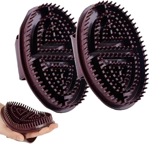 Meridian Druckpinsel, 2 Pack Meridian Body Massage Pinsel, Faszienmassagewerkzeug, Entspannungslinderstress, Handschuhe Anti Cellulites Abschleife Entspannter Peeling Für Männer Und Frauen