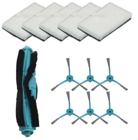 Kit de repuesto de filtros de cepillos laterales principales compatible con Conga 7490 8290 Immortal X-Treme para piezas de aspiradora Ultra Power Home Robot