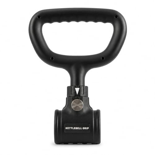 BREEZENEST Kettlebell Converter for Dumbbells Adjustable Kettlebell Handle Grip Non-Slip Workout Equipment Dumbbell to Kettlebell Adapter for Home Gym Strength Training Weight Lifting Fitness Gear