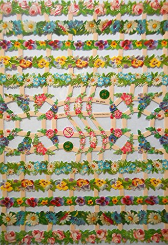 Glanzbilder Blume Blüte EF 7321 Oblate Posiebilder Scrapbook Deko GWI 543