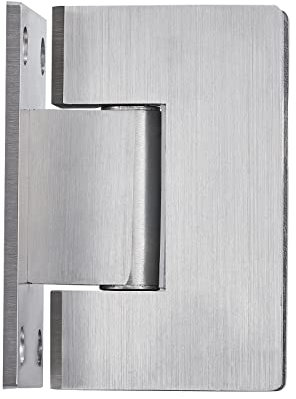 1 PC Charnière de porte en verre de salle de bain, pince pour porte de douche sans cadre, pince en acier inoxydable pour vitrine, pour verre de 8 mm à 12 mm d'épaisseur, connexion mur verre à 90 °