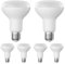 ledscom.de 6 Stück E27 LED Leuchtmittel, R80, warmweiß (2700 K), 10 W, 935lm, matt
