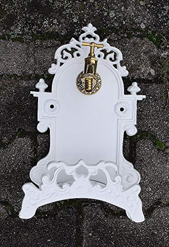 Graf von Gerlitzen Zapfstelle Brunnen Kran Wasserhahn Wandbrunnen Schlauchhalter Jugendstil WHS-W kran klein