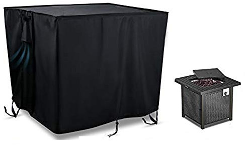 Iptienda Housse de protection pour brasero - 84 x 84 x 44 cm - Imperméable - Résistante à la décoloration et aux déchirures - Pour meubles d'extérieur