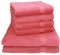 Betz Premium Handtuch-Set - 6 teiliges Handtücher-Set - 2X Duschtücher - 4X Handtücher - 50x100 cm - Himbeere