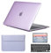 SsHhUu Custodia per 4 in 1 MacBook PRO Retina 13 Pollici (Model: A1502 & A1425), Plastica Cover con Tastiera Cover & Proteggi Schermo & Borsa per MacBook PRO Retina 13 Pollici (2015 - End 2012) Viola
