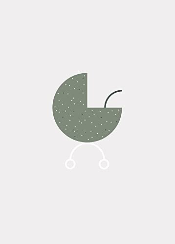 Komar Baby Hello World - Größe: 50 x 70 cm, Wandbild, Poster, Kunstdruck (ohne Rahmen), PURE Boutique
