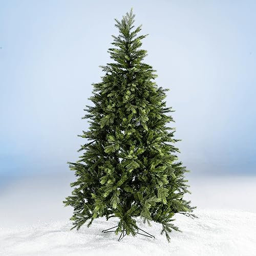 Künstlicher Weihnachtsbaum 132 x 210 cm PE Folien Mix Luvi Schwer entflammbarer Christbaum Künstlicher Tannenbaum Nordmanntanne