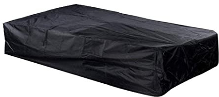 Heavy Duty Snooker Pool Table Dust Cover Anti-uv Tear Resistant Polyester Fabric Furniture Cover Black (160*115*50cm)