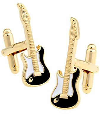 Homxi Manschettenknöpfe Herren,Manschettenknöpfe Gitarre Manschettenknöpfe Personalisiert Gold Manschettenknöpfe Kupfer Herren