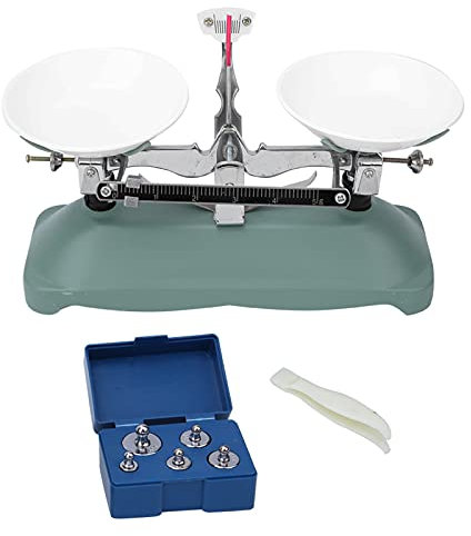 Fyearfly Waage Laborwaage, Mechanische Laborwaage Waage Waage Analysenwaage Laborwaage Waage Tablettwaage Mechanische Laborwaage mit Pinzette und Gewichten(100g)