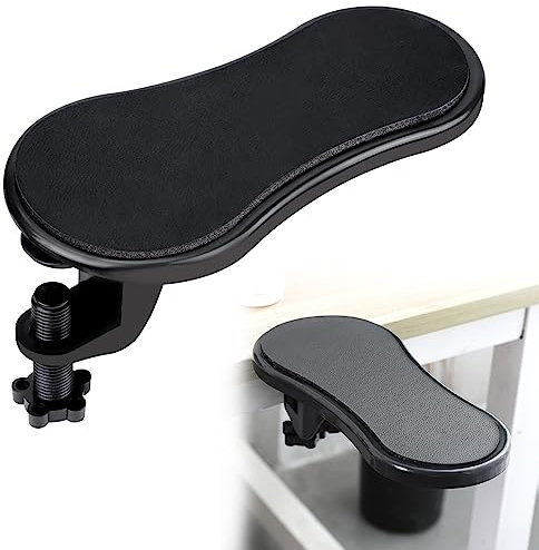 Ergonomic Adjustable Computer Desk Extender, TACYKIBD Computer Armrest Wrist Rest, Keyboard Wrist Rest Mouse Pad Wrist Support for Home Office Computer Laptop Working Gaming