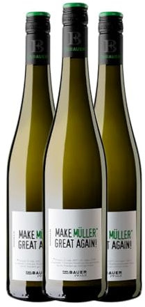 Emil Bauer Make Müller Great Again Müller-Thurgau Pfälz 75 cl (Schachtel mit 3 Flaschen von 75 cl)