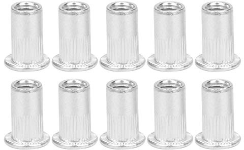 Rivetti Ciechi da 100 Pezzi, Inserti per Dadi M5 in Alluminio Dadi Ciechi M5 Dadi Filettati