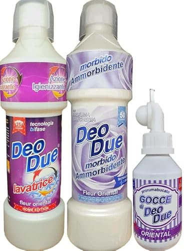 Deodue lavatrice + ammorbidente + gocce Fleur Oriental 3 pezzi