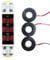 Stromzähler 3-Phasen Dreiphasiges Modulares Amperemeter, Mini-Din-Schienen-Digitalanzeige,Strommessgerät, Drehstromzähler Hutschiene Anzeige AC80–500 VAC/50–60 Hz