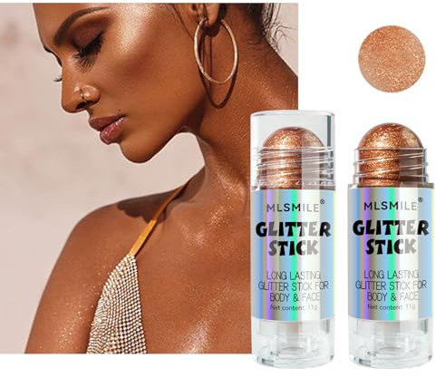 Qwesure Xixi Highlighting Stick Pearl Body Glow Highlighting Full Body Aufhellung Gesicht Stereo Highlighter Glitter Makeup(4)