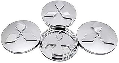 4 Stück Nabendeckel für Mitsubishi ASX 60mm,Reifen & Felgen Zubehör,Logo-Radnaben-Abdeckungen,Auto Dekoration Abzeichen Zubehör