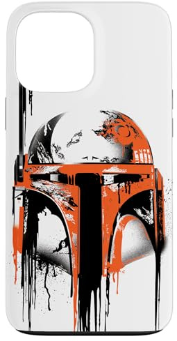 Star Wars Boba Fett Helm Farbe Drip White Hülle für iPhone 13 Pro Max