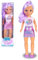 Nancy Shine - Purple, Puppe mit Langen Haaren mit violetten metallischen Strähnen, lila Metallic-Kleid und weißem Oberteil und passenden violetten Schuhen, 3 Jahre, Famosa (NAC70310)