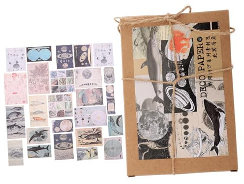 Lurrose Retro Aufkleber Für Scrapbooking Vintage Album Aufkleber DIY Sticker Für Handbücher Fotoalben Bastelarbeiten Langlebige Dekorative