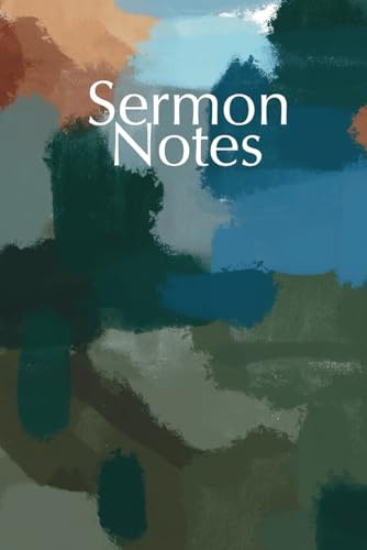 Sermon Notes Journal Notebook: Church Focus Activity Book for teen boys and men