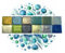 Lot de 12 couleurs aquarelle peinture pailleté brillante métallisé artisanale demi godet Set kit MER DU NORD