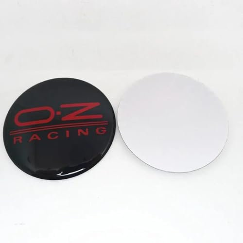 4 Stück Nabendeckel Aufkleber für OZ Racing 65mm, Nabenkappen Abzeichen Sticker Auto Radnabenkappen Aufkleber Felgen Aufkleber Dekorationsaufkleber,E
