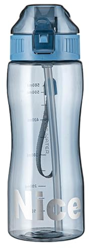 Water Bottle For School, 580ml Traveling Drinking Water Bottles, Lightweight Water Bottles, Fashionable Sport Accessories For Women, Men, Cycling, Camping
