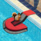 SOCLING Pool Escape Ramp für kleine Tiere, Floating Animal Rescue Tool für Schwimmbecken, Rot, Oxford und Mesh, 2,5 Meter, Fluchtrampe