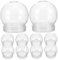 GRADENEVE 5 Sets Schneekugel-Set Leere Für Dekorationen Basteln Kunststoff 10 Stück X 5