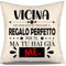 Aosumin Vicina ho cercato di trovare il regalo perfetto per te ma tu hai già me Copri cuscino per donna vicina di casa Regalo divertente Regalo di compleanno Regalo di Natale Regalo(vicina-a)