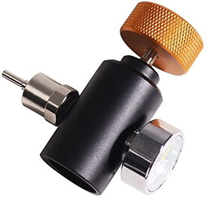 Heimbrausystem Co2-Tank-Ladeadapter, Nachfülladapter-Anschluss mit Manometer, Verstellbarer Regler Heimbrau-Sets(CGA320)