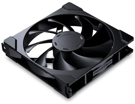 Phanteks M25-140 Gen2 Daisy Chain Single Fan Frame 140mm PWM Ventilador de refrigeración de alto rendimiento - Negro
