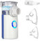 BIAOQINBO Aerosol Portatile Silenzioso per Adulti e Bambini, Macchina Aerosol con 2 Maschere E Boccaglio-Inalazione Ultrasuoni Nebulizzatore Aerosol per uso Domestico e in Viaggio (Blu)
