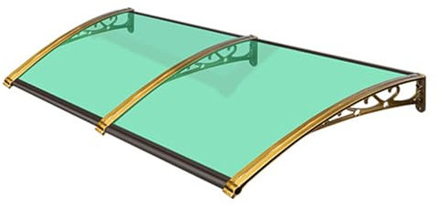 Front Door Canopy, Outdoor Rain Shelter Awning Canopy Window Roof Cover Awning Patio Door Canopies for Door Porch Canopy Rain Protector Polycarbonate Roofing Sheets