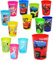 alles-meine.de GmbH 1 Stück 3 in 1 - Trinkbecher/Zahnputzbecher/Malbecher - Becher - Jungen Motiv - incl. Name - 280 ml - Trinkglas aus Kunststoff Plastik - für Kinder ..