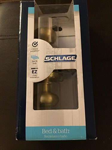 Satin Brass Georgian Privacy Door Knob