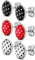 Soul-Cats 3 Paar SET Ohrstecker mit Punkten, Polka Dots 50er Pinup