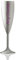 Personalised Virtually Unbreakable White Polycarbonate Champagne Flute - Any Name Multiple Colours Available - Glitter Lilac