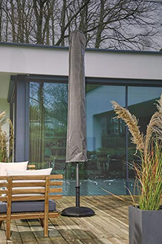Mandalika Garden Atmungsaktive, frostbeständige und wasserdichte Schutzhülle Premium 5035, mit Stab für einen Sonnenschirm bis 400 cm, 220 x 40 cm,