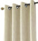 Melodieux Schallisolierende Gardinen - Vorhänge Verdunkelung Gardinen Blickdicht UV-geschützte Gardinen für Wohnzimmer kinderzimmer Schlafzimmer, Beige 137x117cm - 1 Stück