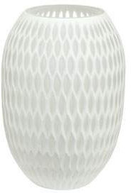 Goebel White Carved Vase aus Porzellan hergestellt, Maße: Länge 17cm, Breite 17cm, 23-121-05-1