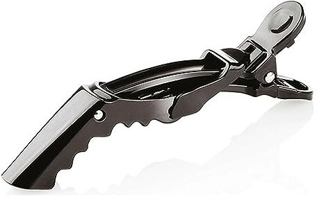 Lot de 6 pinces crocodiles noires 10 cm