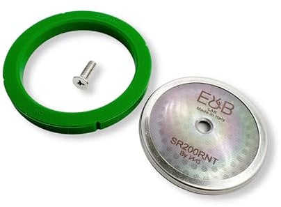 Custom Tune Up Kit for Rancilio Silvia espresso machines. IMS Nanotech Reinforced Screen SRT200NT, Cafelat Gasket - Green, Flat Screw.
